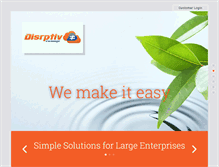 Tablet Screenshot of disrptiv.com